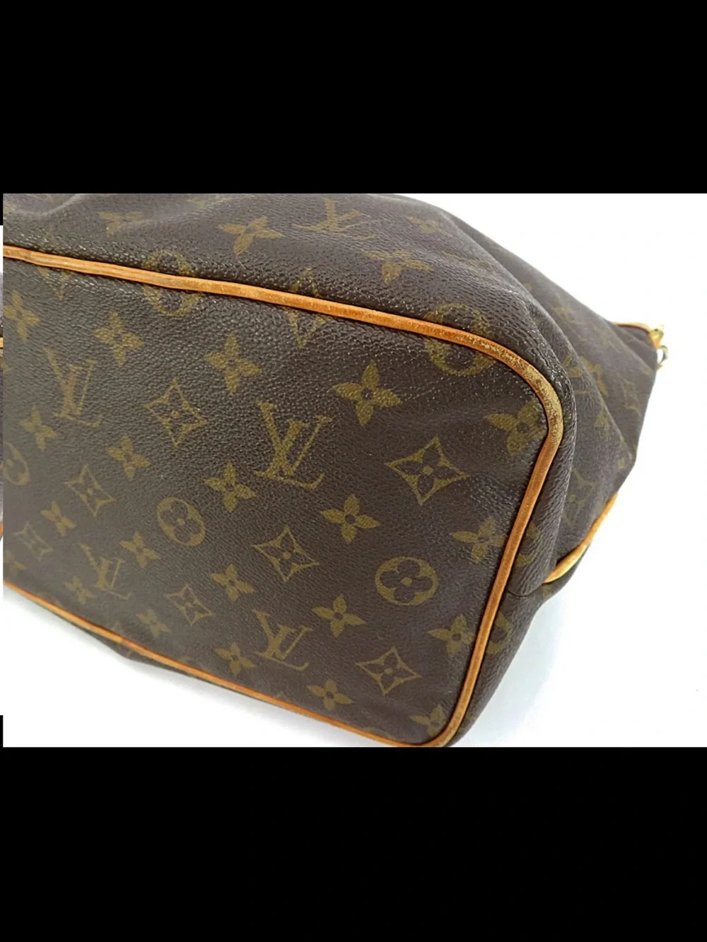 Louis Vuitton Monogram Canvas Tote with Tan Vachetta Trim